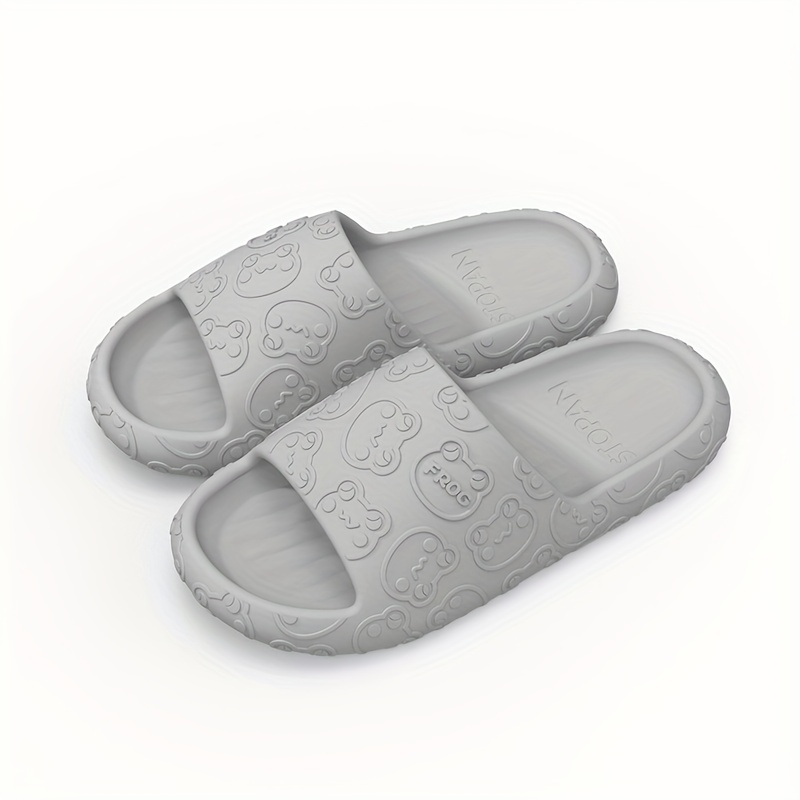Men's Bear Head Slides Non Slip Slippers Open Toe Shoes