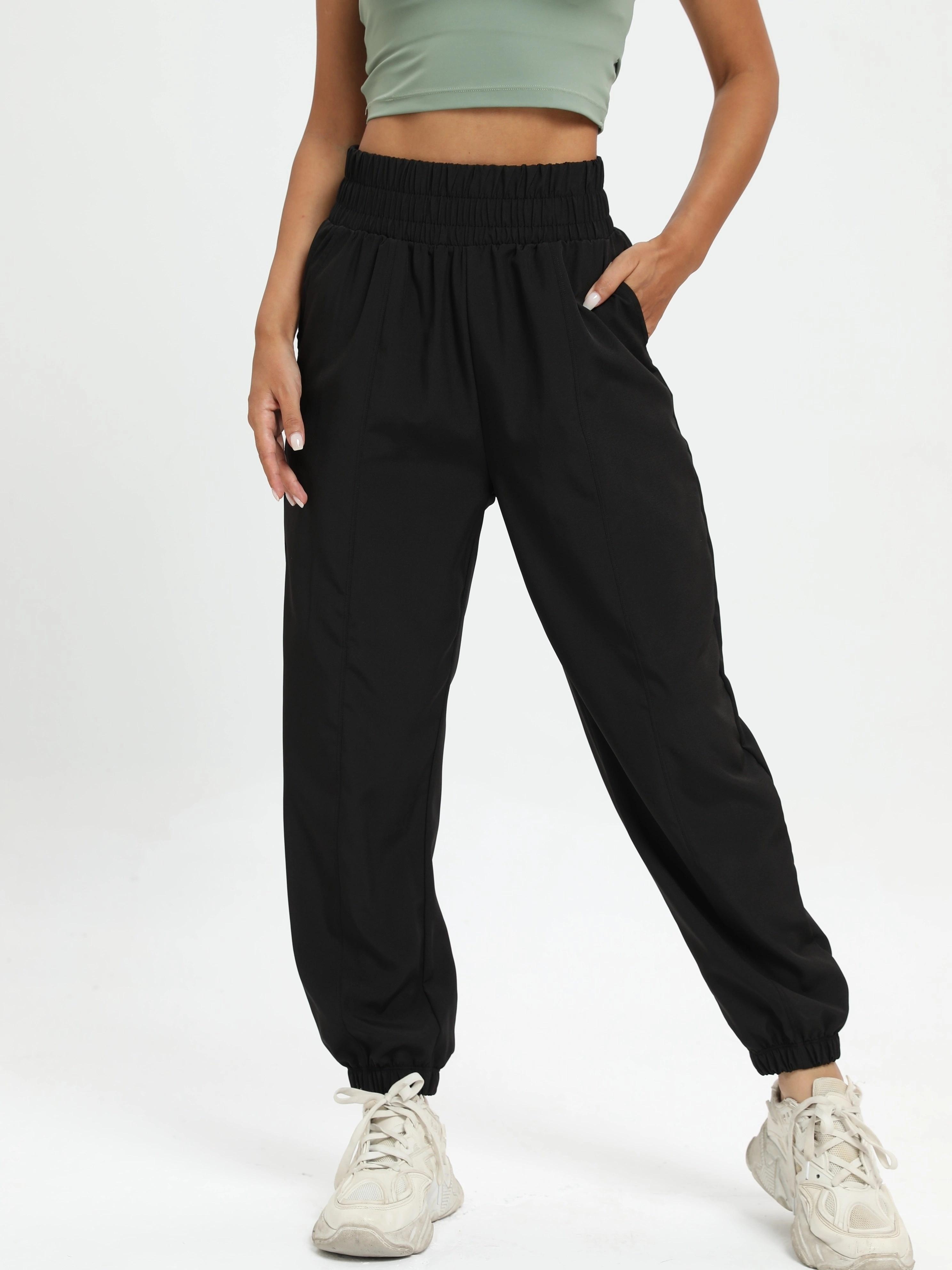 High Waist Womens Joggers With Pockets For Yoga Running And - Temu Australia