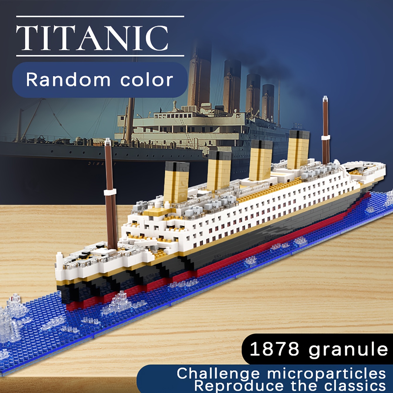 Cubicfun 3D Puzzles for Adults LED Titanic 35'' Large Ship Model