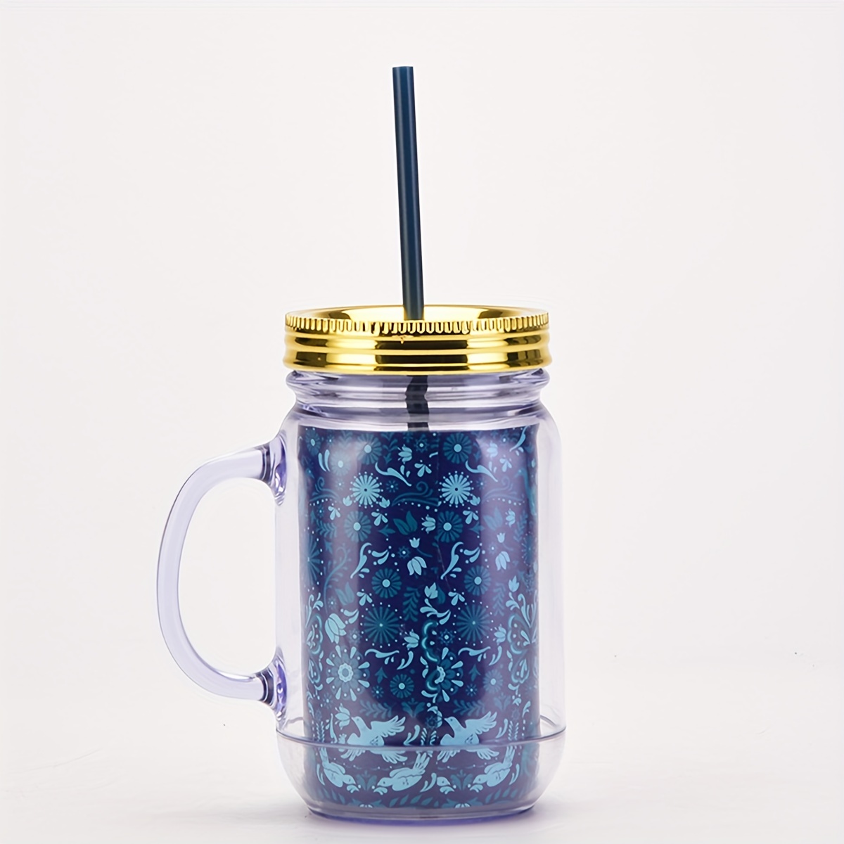 18oz Halloween Skull Water Cup Portable Straw Cup Sealed Carnival Cup