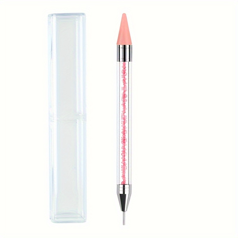 Double Head Rhinestone Picker Pen Nail Art Wax Pen For - Temu