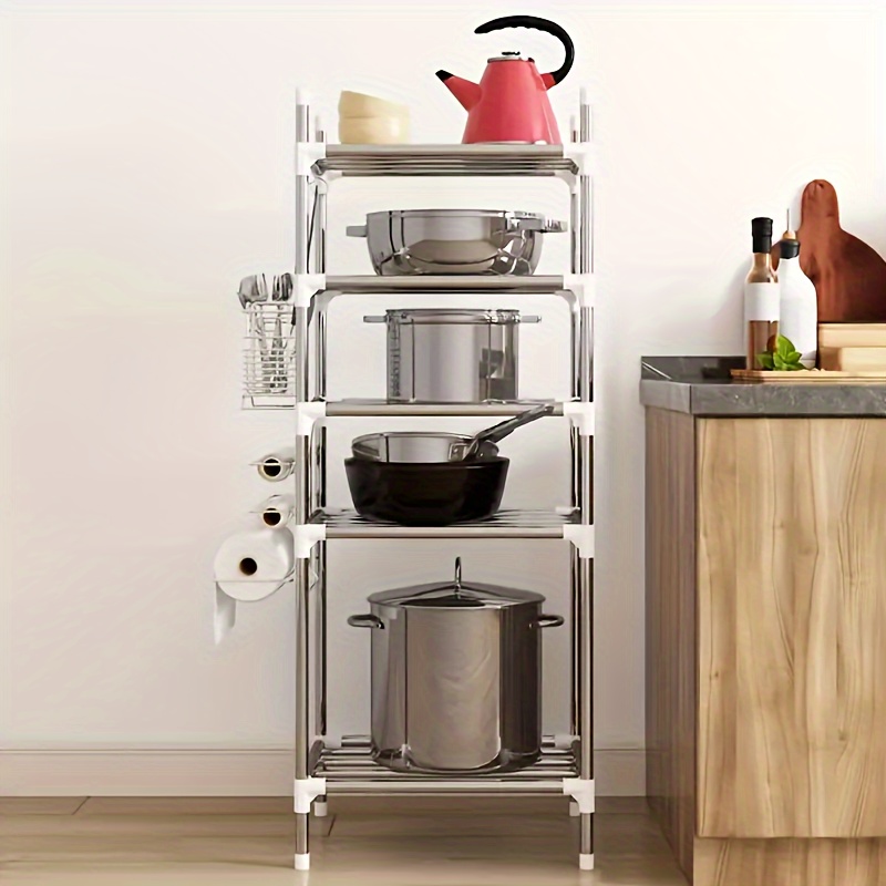 4 layer Adjustable Metal Storage Rack Durable Kitchen - Temu