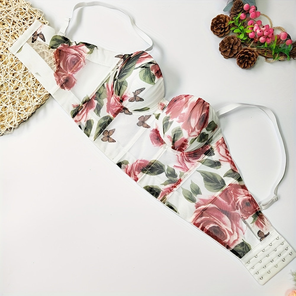 Corsé Tipo Camisola Estampado Floral Faja Adelgazante - Temu