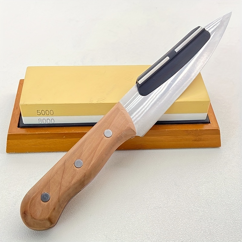 Piedra para afilar cuchillos 2 en 1