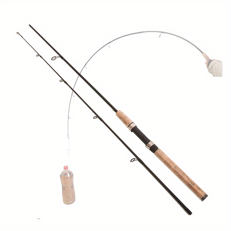 2 Sections Fiberglass Fishing Rod Lightweight Spinning - Temu Canada