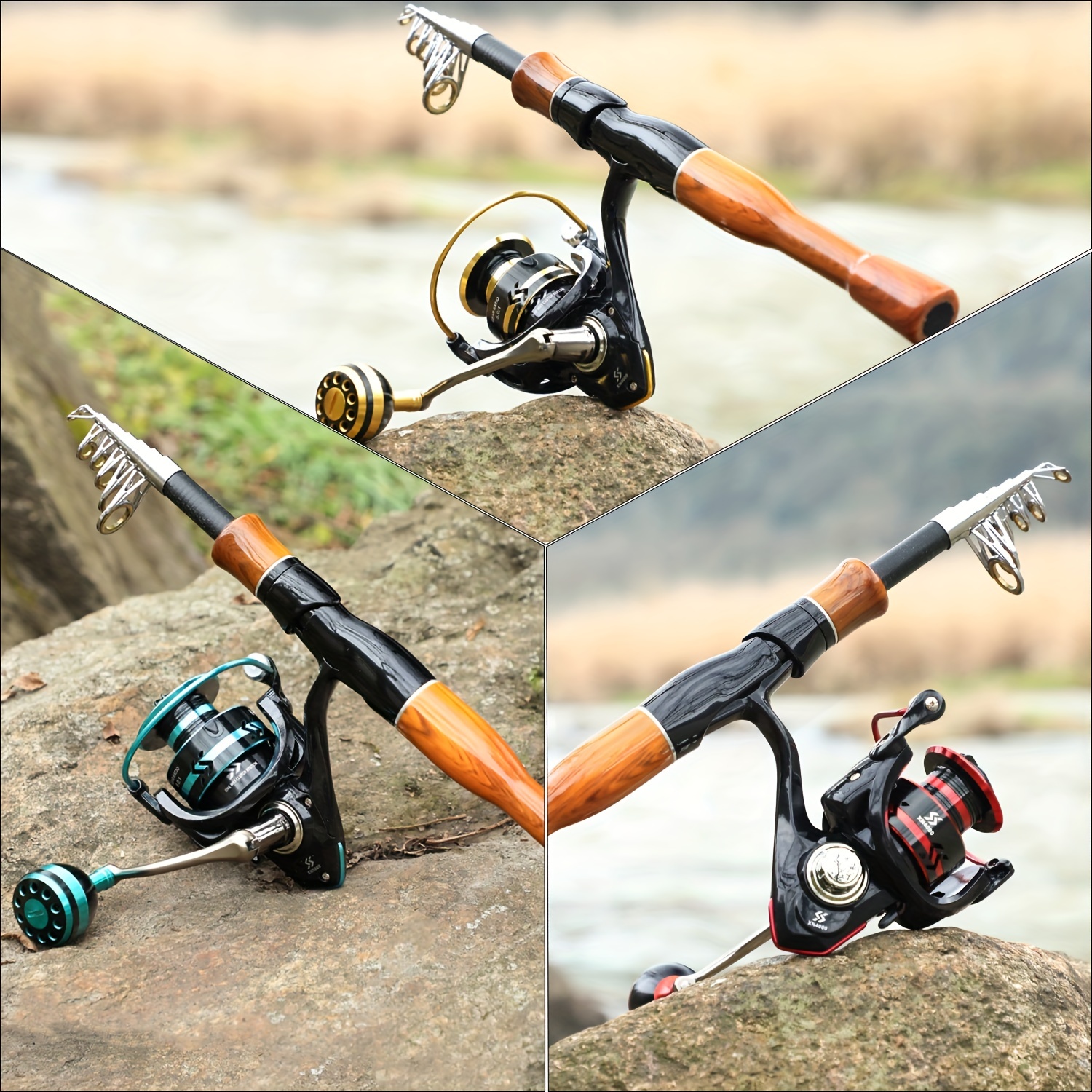 Sougayilang Spinning Fishing Rod Reel Combos Fishing Pole - Temu