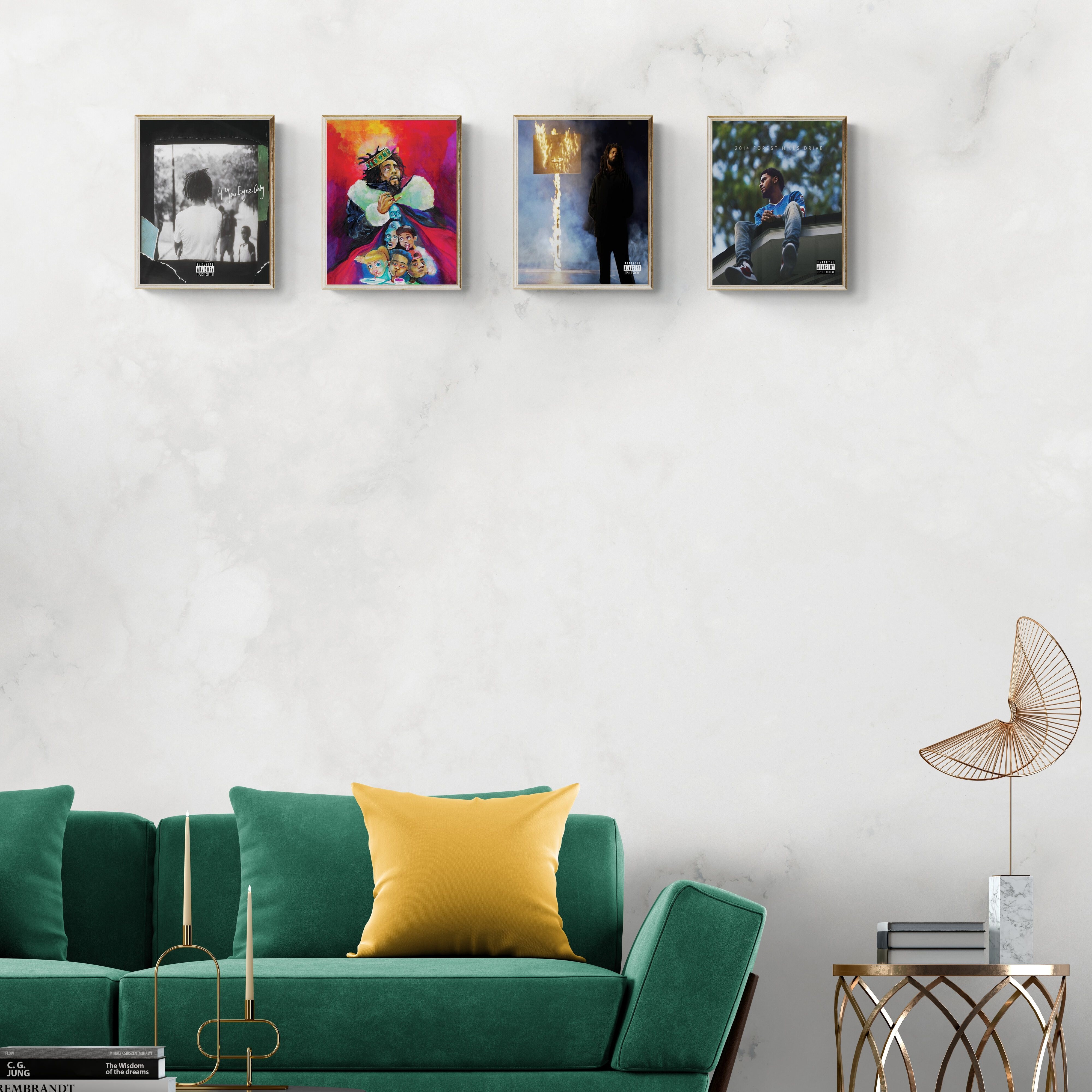 4pcs/set Music Poster, Album Cover, Music Posters Wall Decor, Hip-Hop Music  Prints Wall Art For Room Aesthetic, Canvas Wall Art For Teens Room Decor