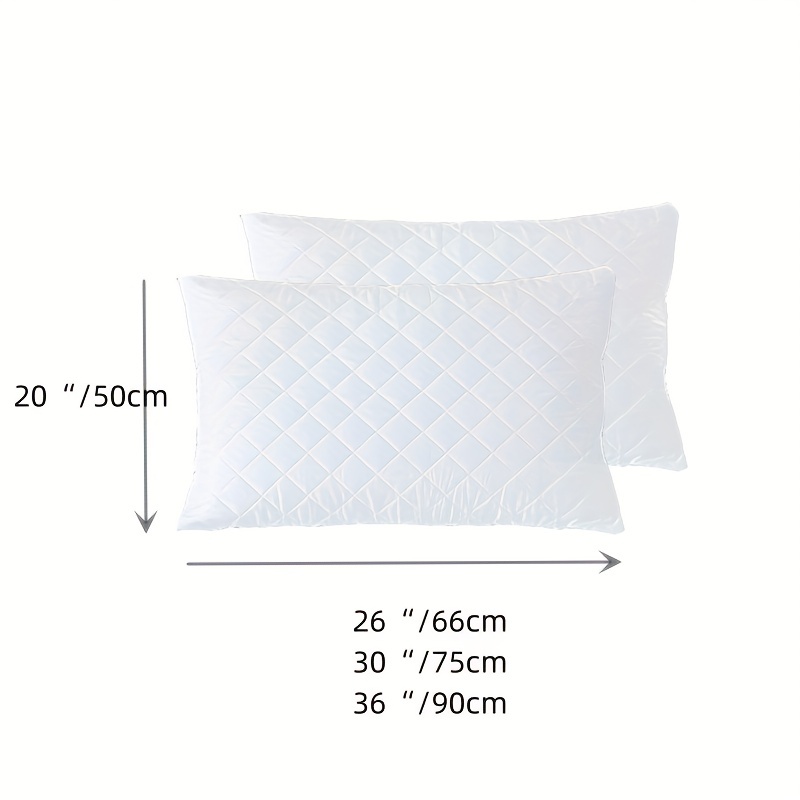 Set *2 Protectores de Almohadas Acolchada Blanco 50 cm*90 cm