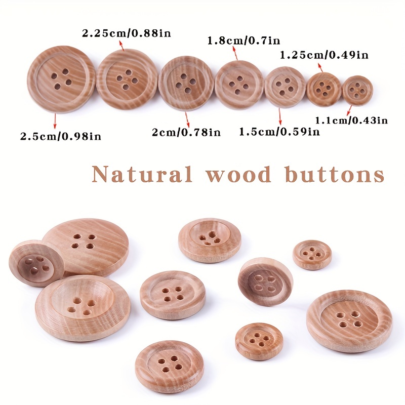 Resin Buttons 4 Holes For Sewing Solid Color - Temu