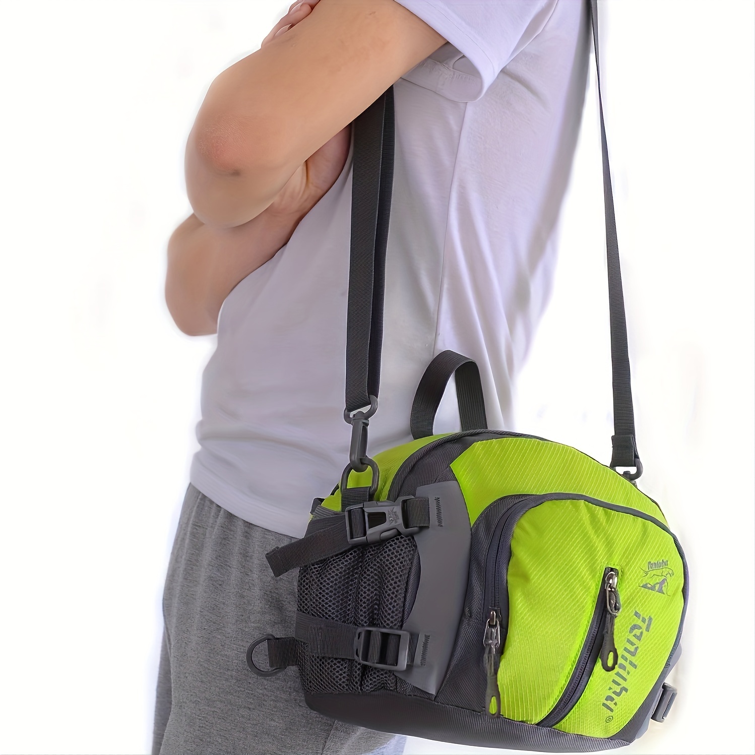 Waterproof Waist Bag With Shoulder Straps For Outdoor Sports