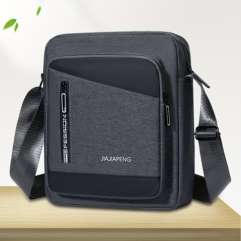 Multifunctional Black Geometric Pattern Men's Diagonal Shoulder Bag Casual  Pu Leather Flap Magnetic Business Shoulder Bag Fashion Simple Business  Commute Suitable For Men's Daily Travel Commute To Work Sling Bag Casual Bag