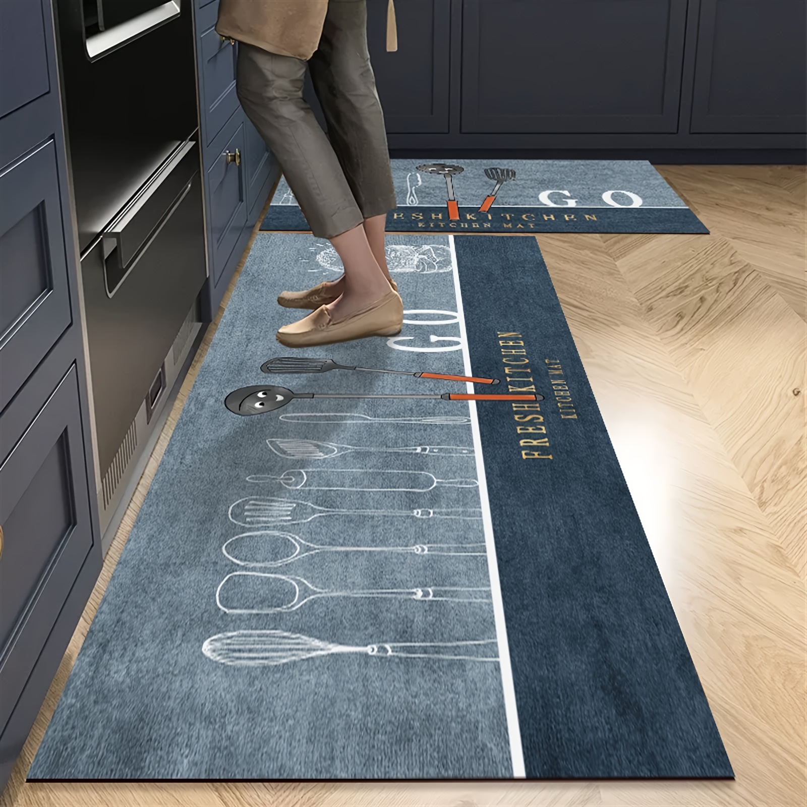 Kitchen Floor Mats Cushioned Anti Fatigue - Temu Canada