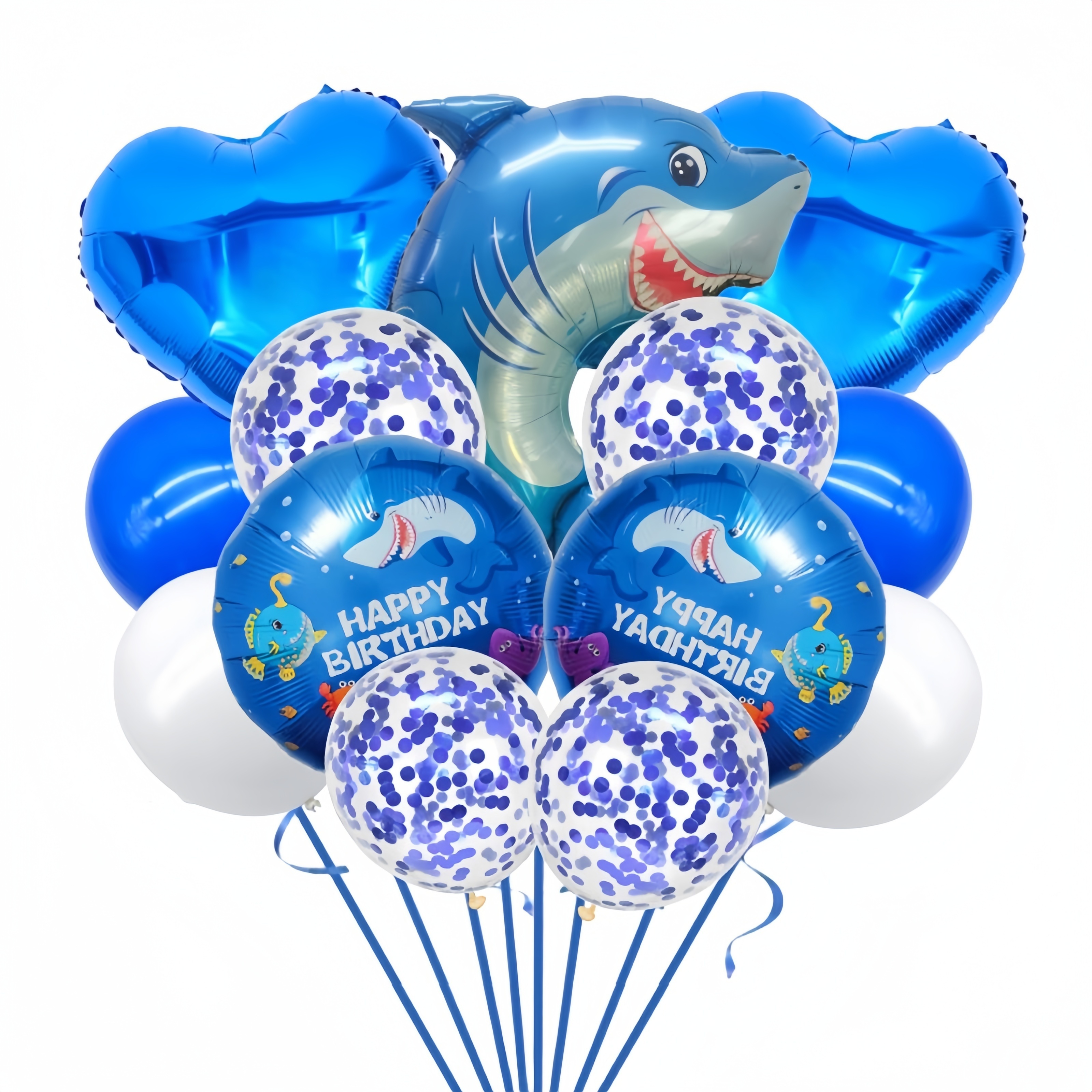 Shark Fish Tail Balloon Set Birthday Party Decor Ocean Theme - Temu Canada