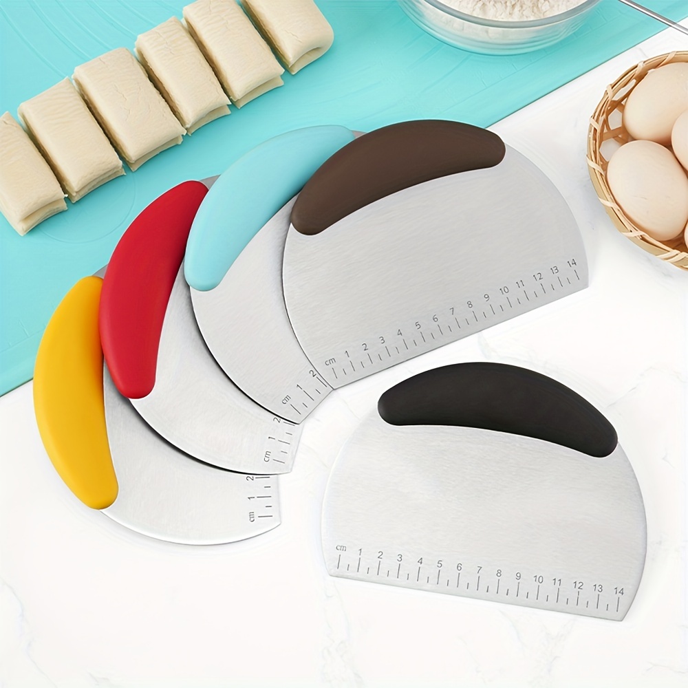 1pc Metal Dough Cutter DIY Pastry Knife Dough Scraper Cake Knife Pastry  Baking Tool Kitchen Accessories