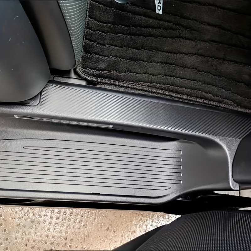 1 Stück Schwarz Kohlefaser Muster Auto Einstiegsleisten Schutzfolie  Multifunktionale Auto Innen- Und Außenschutzfolie Freischneiden Universal  Auto