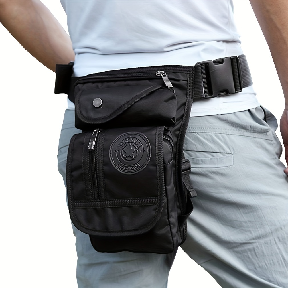 Sac Jambe Hommes Femmes Toile Moto Vélo Cuisse Taille Fanny - Temu