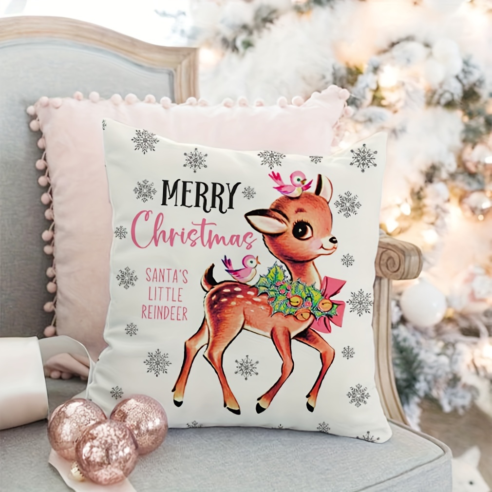 Double sided Print Christmas Pillow Covers Merry Christmas - Temu
