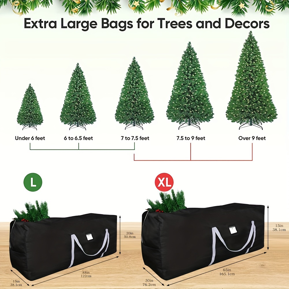 Christmas Tree & Christmas Wreath Storage Bag Set