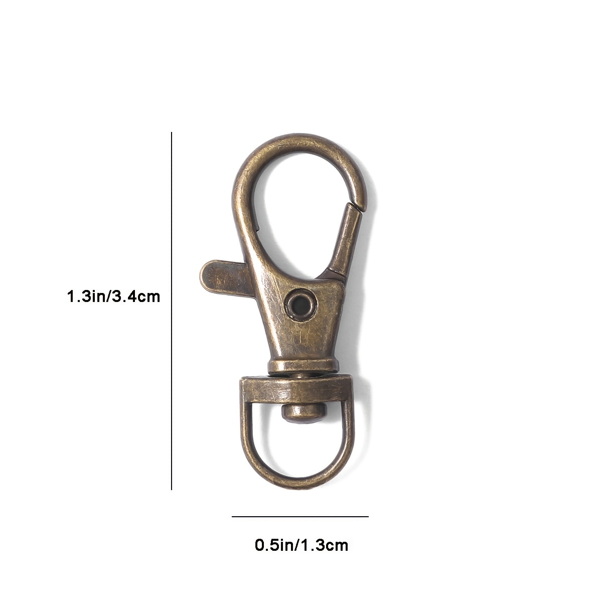 anezus 100Pcs Key Chain Clip Hooks Swivel Lanyard Snap Hook