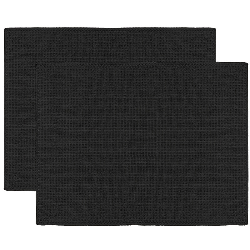 Black Plaid Dish Drying Mat Soft Microfiber Draining Pad - Temu