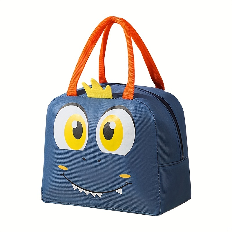 Cartoon Dinosaur Lunch Box Bag, Cute Bento Box Bag, Waterproof