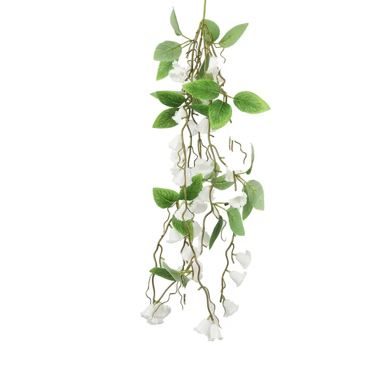 Artificial Hanging Plants Floral Garland White Purple - Temu