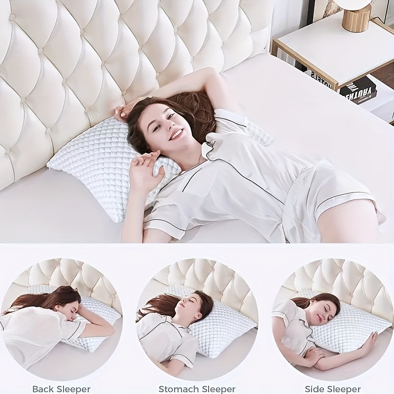 Almohada para dormir de lado - Almohada de hombro - Almohada de  enfriamiento - Almohada de espuma viscoelástica respetuosa con la piel -  Funda de