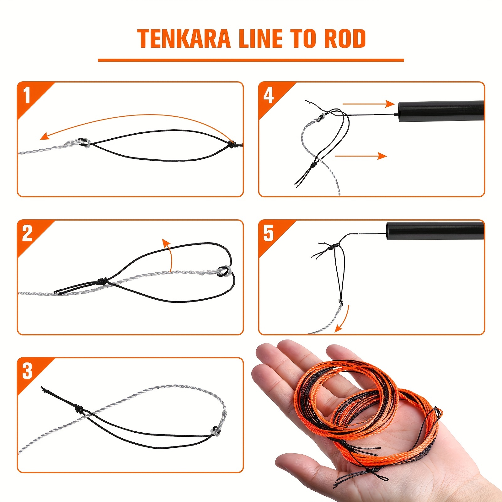 Tenkara Line Fishing Tapered Float Polyester Line - Temu