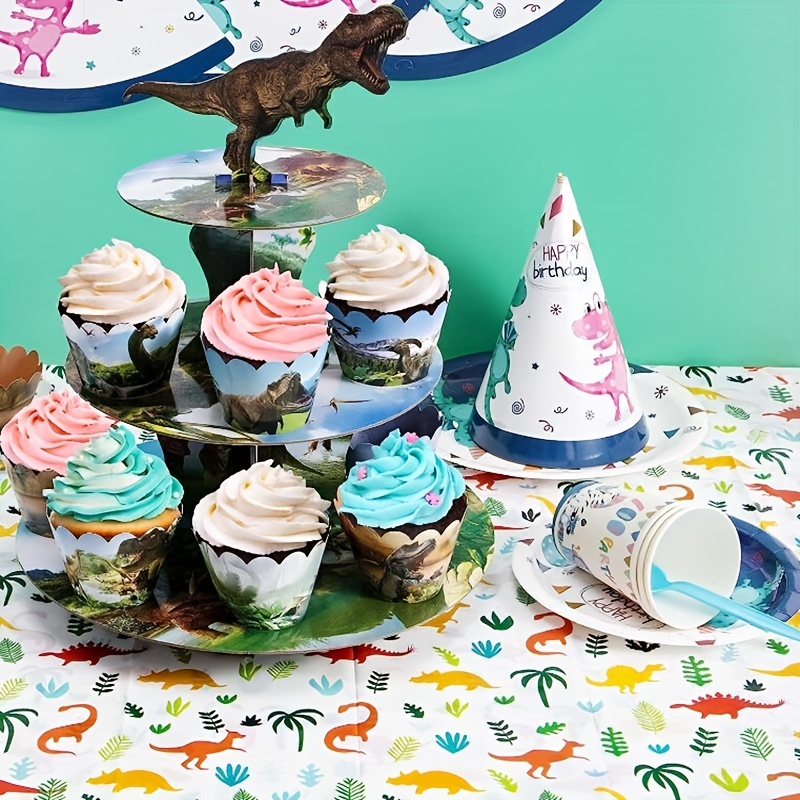 Dinosaur Cupcake Stand - Dinosaur Birthday Party Supplies for