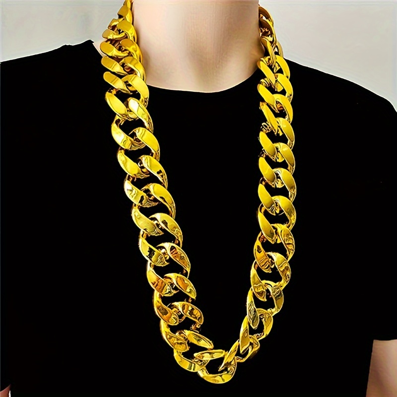 Plastic cuban on sale link necklace