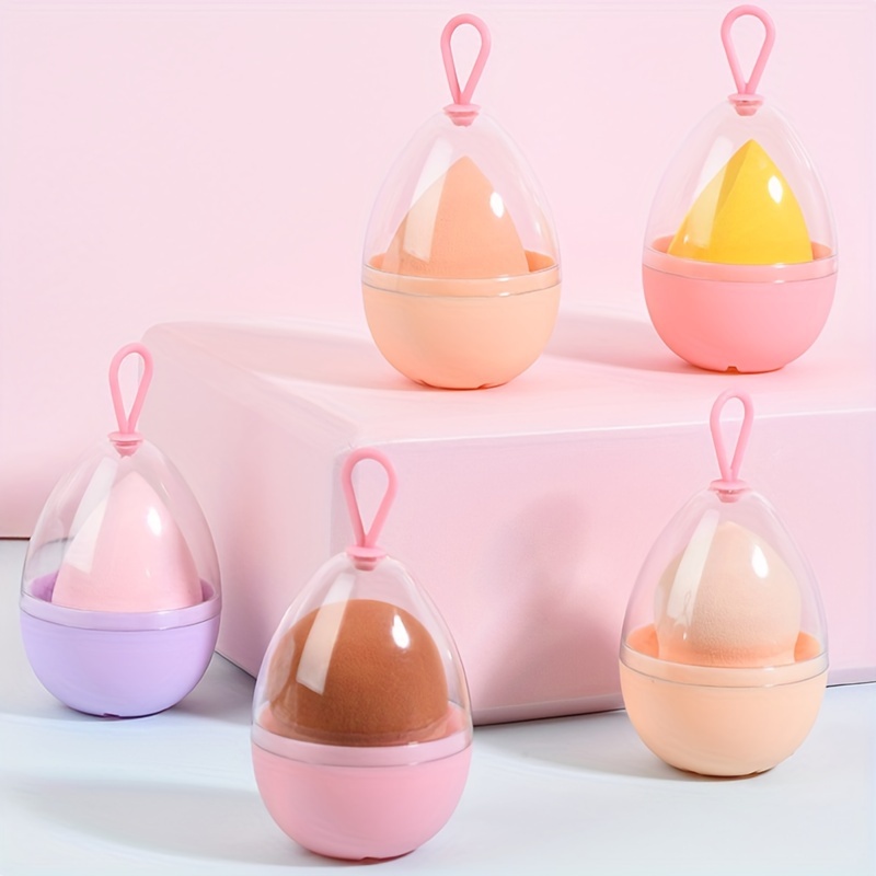 Beauty Egg Storage Box Dustproof Portable Storage Organizer Cute