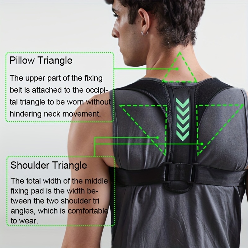 Posture Corrector for Women & Men, Breathable Back Brace Posture,  Adjustable and Comfy Upper Back Support Straightener, Pain Relief for Neck