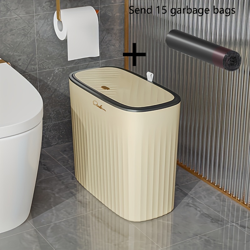 Large Capacity Garbage Can, High Trash Can For Living Room, Bedroom,  Toilet, Bathroom And Office, Home And Office Supplies - Temu