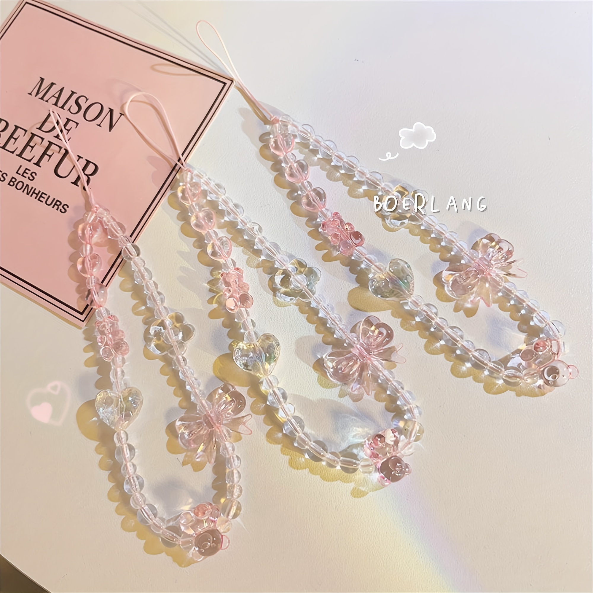 Pearl Ribbon Phone Charm – Too Bored Store