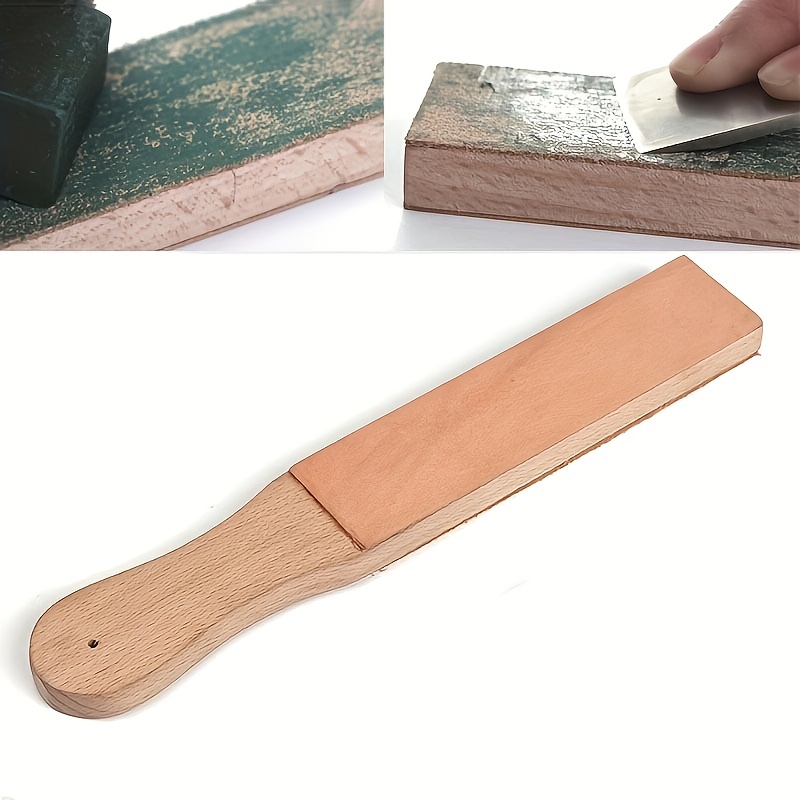 Genuine Leather Strop Sharpening Strop With Hooks Double-sided