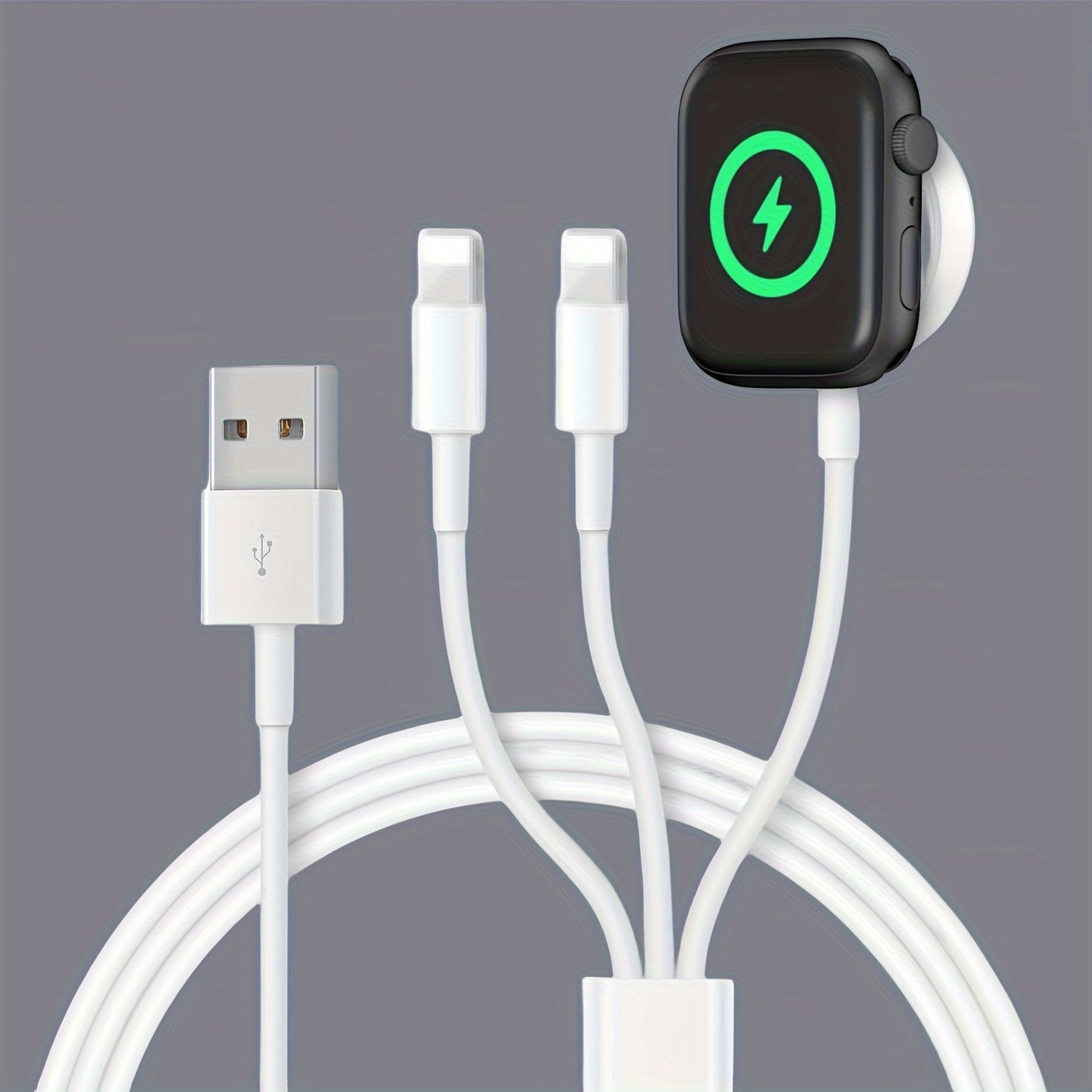 para Apple Watch Cargador Cable de carga magnética Versión de actualización iWatch  Cargador USB inalámbrico para Apple Watch Series SE/6/5/4/3/2/1 y iPhone  13/12/11/Pro/Max/XR/XS /XS Max/X - 3.3 pies JAMW Sencillez