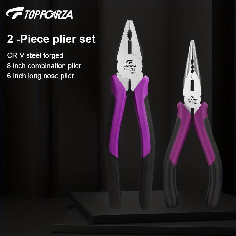 CCLIFE Set di pinze Set professionale 12 Pezzi con Pinza Regolabile, Pinza  Universale, Pinza a Becchi Lunghi, Pinza a Taglio Laterale, punte a Taglio,  Phillips, Pozidriv cacciaviti : : Fai da te