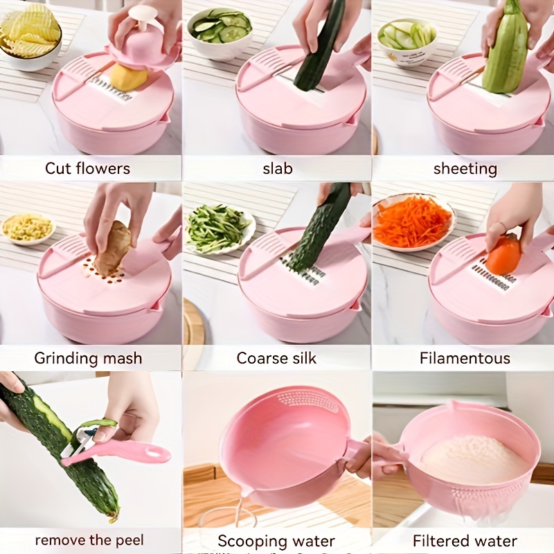 Multi Purpose Kitchenware Vegetable Cutter Slicer Utensils Set Manual Multi  Kitchen Grater