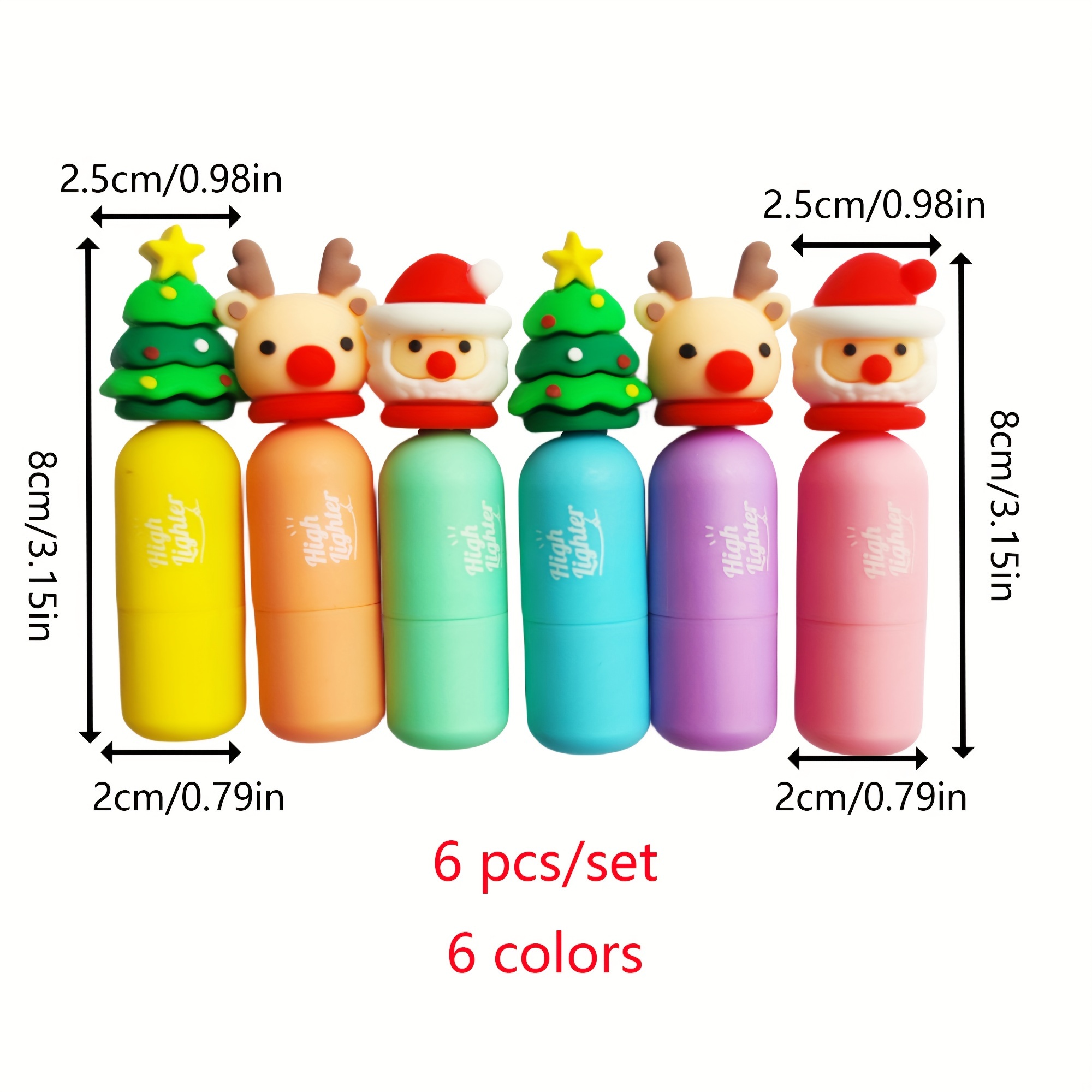 Highlighter Christmas Gift Santa Claus/christmas - Temu