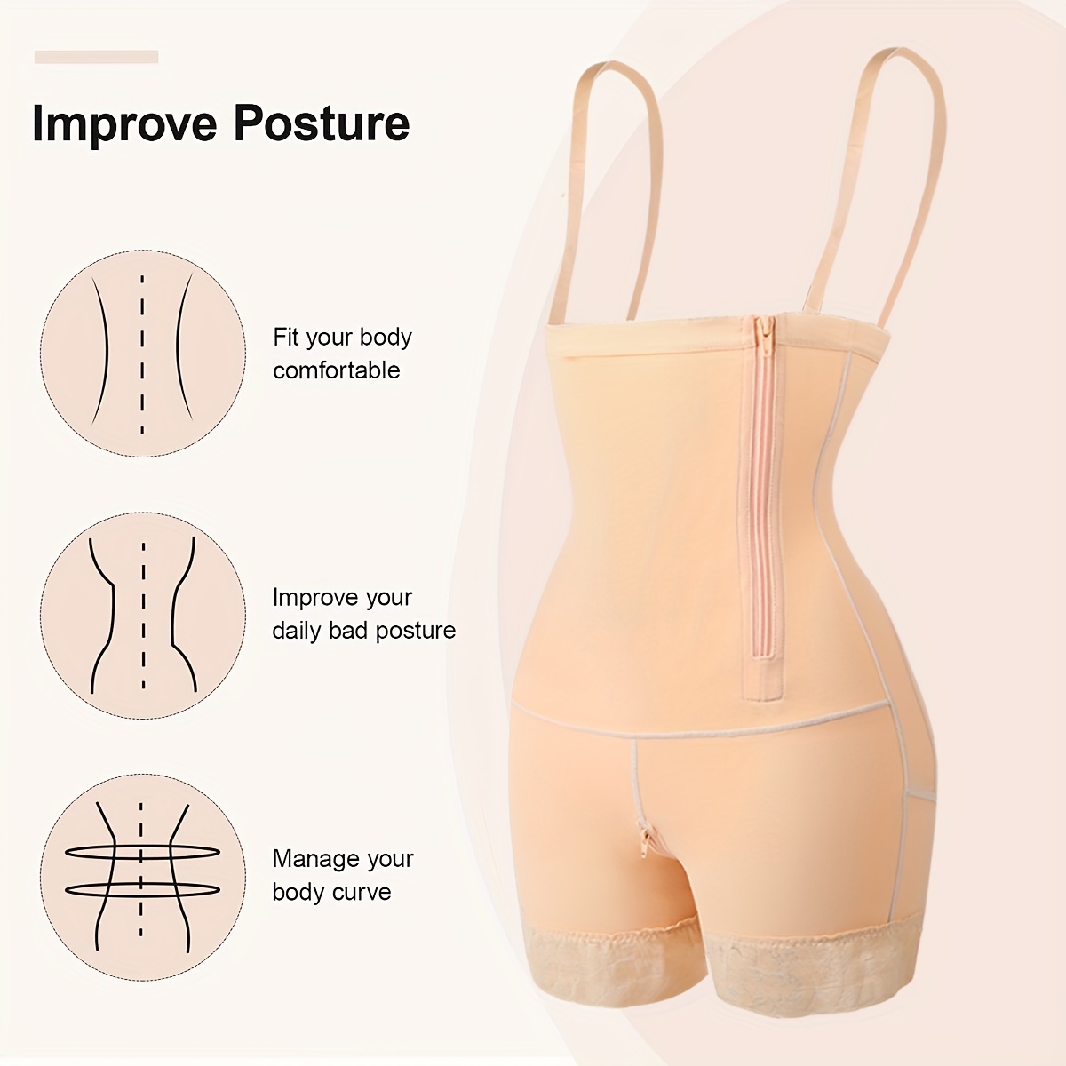 Mesh Hole Tummy Control Belt Breathable Butt Lifting Shape - Temu
