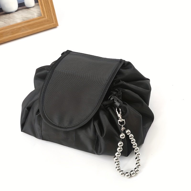 1pc Lazy Cosmetic Bag Drawstring Storage Bag Portable Large Capacity Travel  Storage Bag Cinch Mouth Makeup Bag 26 20 8 - Home & Kitchen - Temu