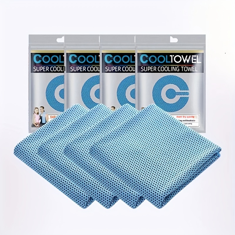 Cooling Towels for Neck and Face 4pc, Cooling Rag Cool Towels for