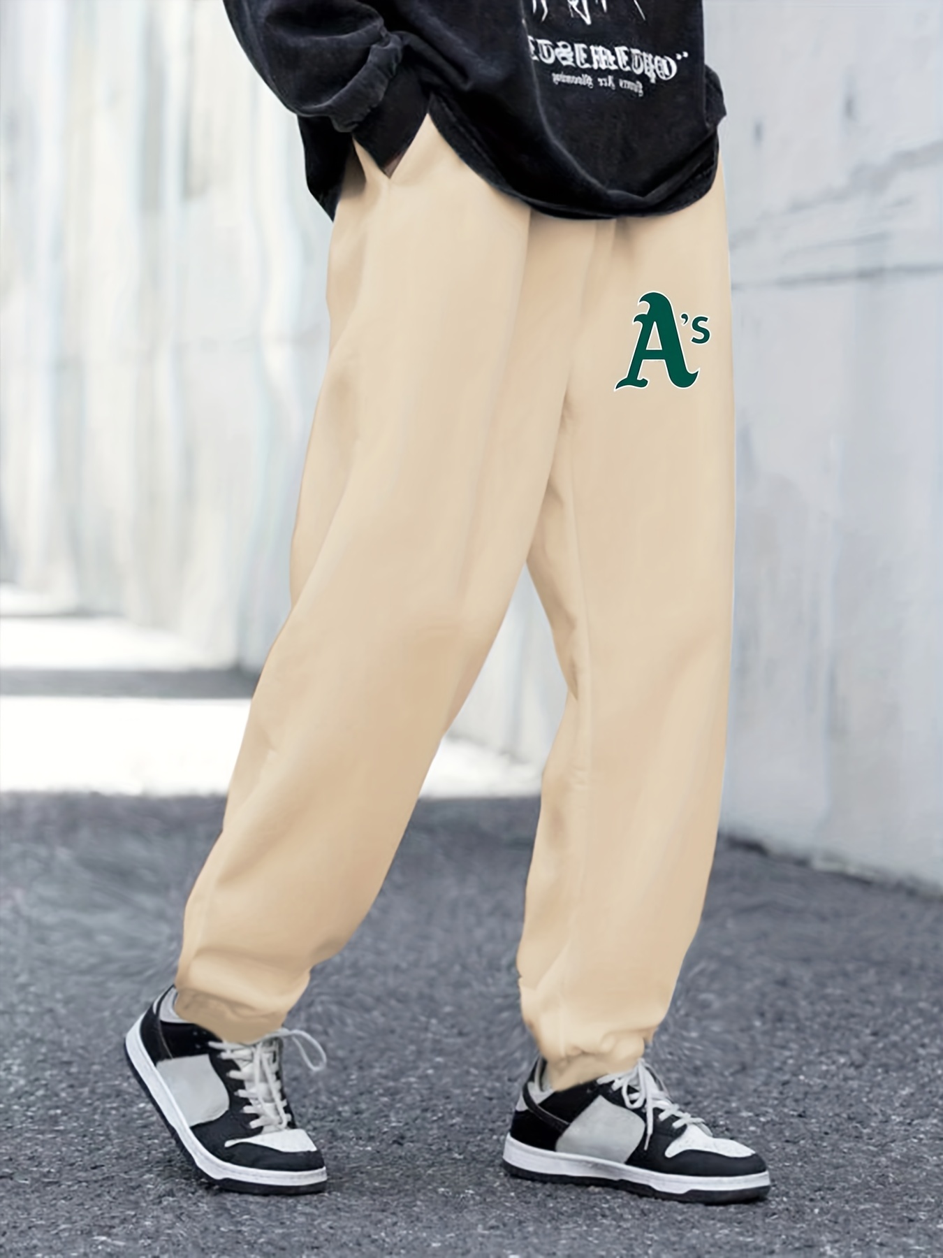 Men's Letter Pattern Printed Active Sweatpants