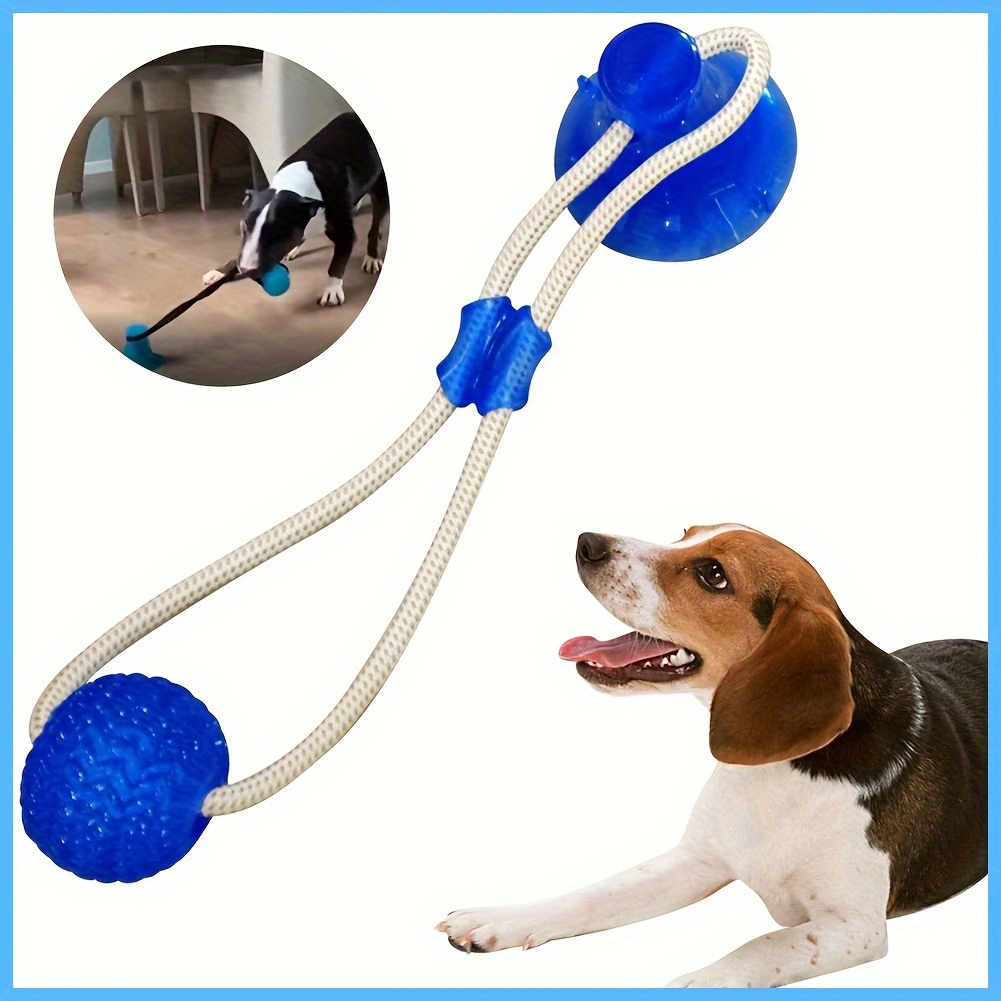 Dog Chewing Toy Rubber Suction Cup Ball Suitable For Dogs To Chew,  Interact, Grind Teeth, Be Bored And Stimulate Tug Of War Suction Cup Dog Toy  Suitable For Small/medium/large Dog Toys 