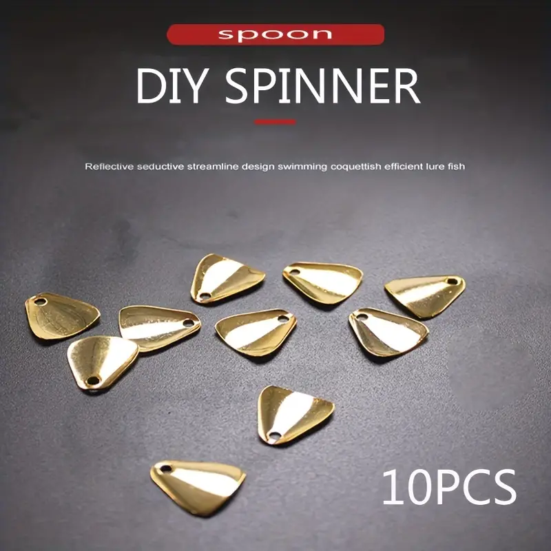 Fishing Lure Diy Kit: Copper Spoon Connector Spinners - Temu Saudi