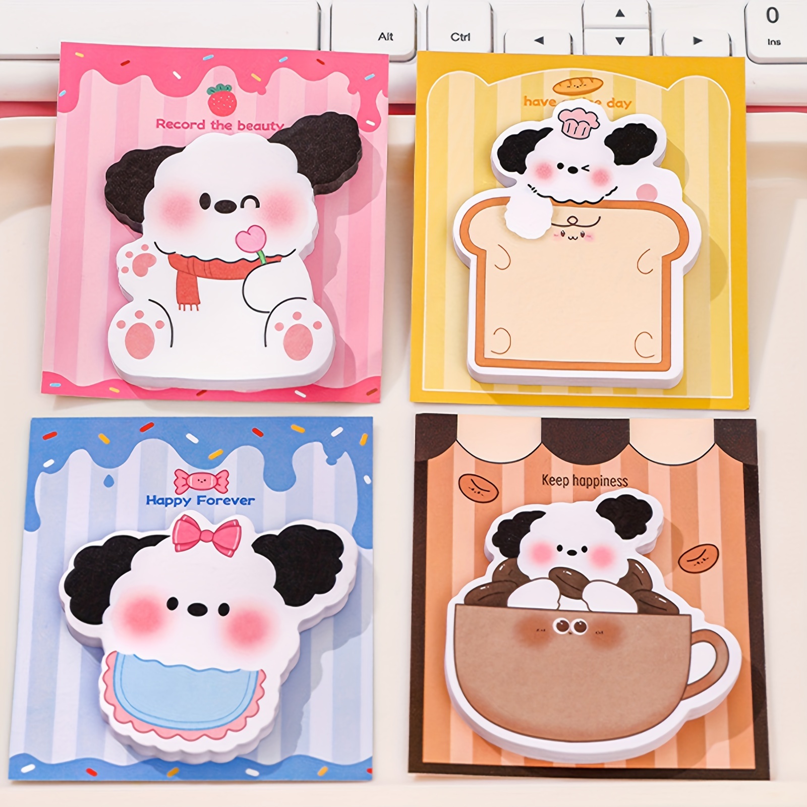 Cartoon Animal Sticky Note Each Cute Self stick Memo Pads - Temu