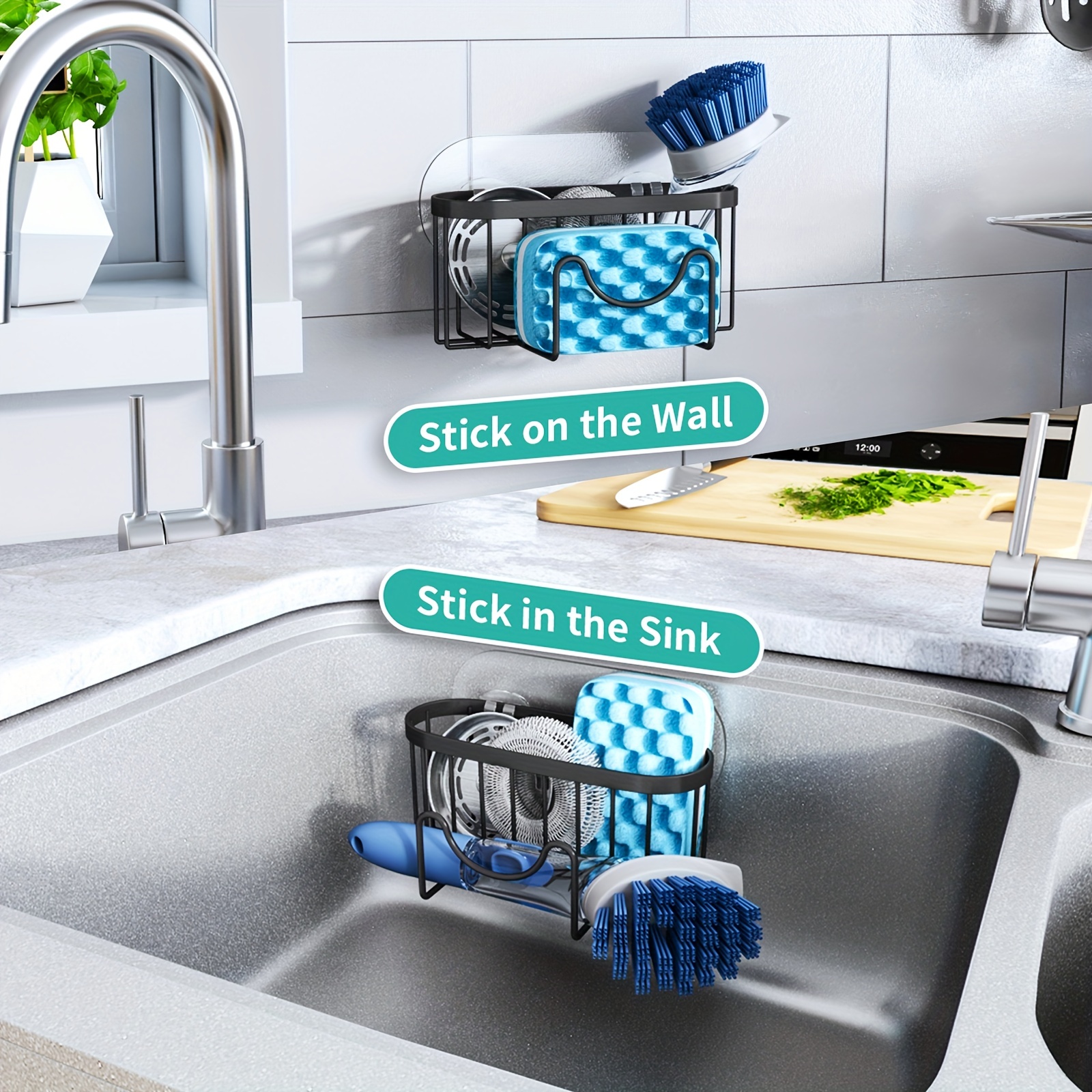 Kitchen Rack Sink Sponge Drainage Rack Storage Rack