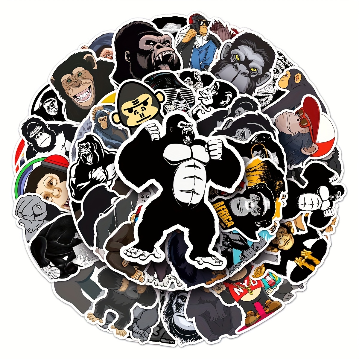 No-repeat Gorilla Tag Sticker Hand-painted Art Sense Decoration