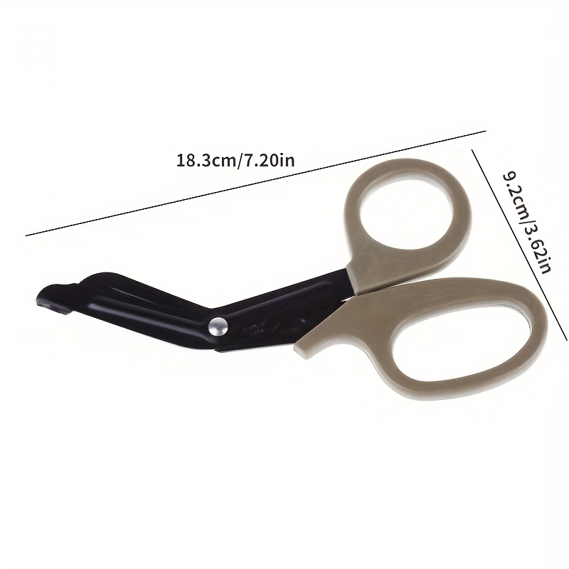 Black Stainless Steel Rescue Scissors Multifunctional Gauze - Temu