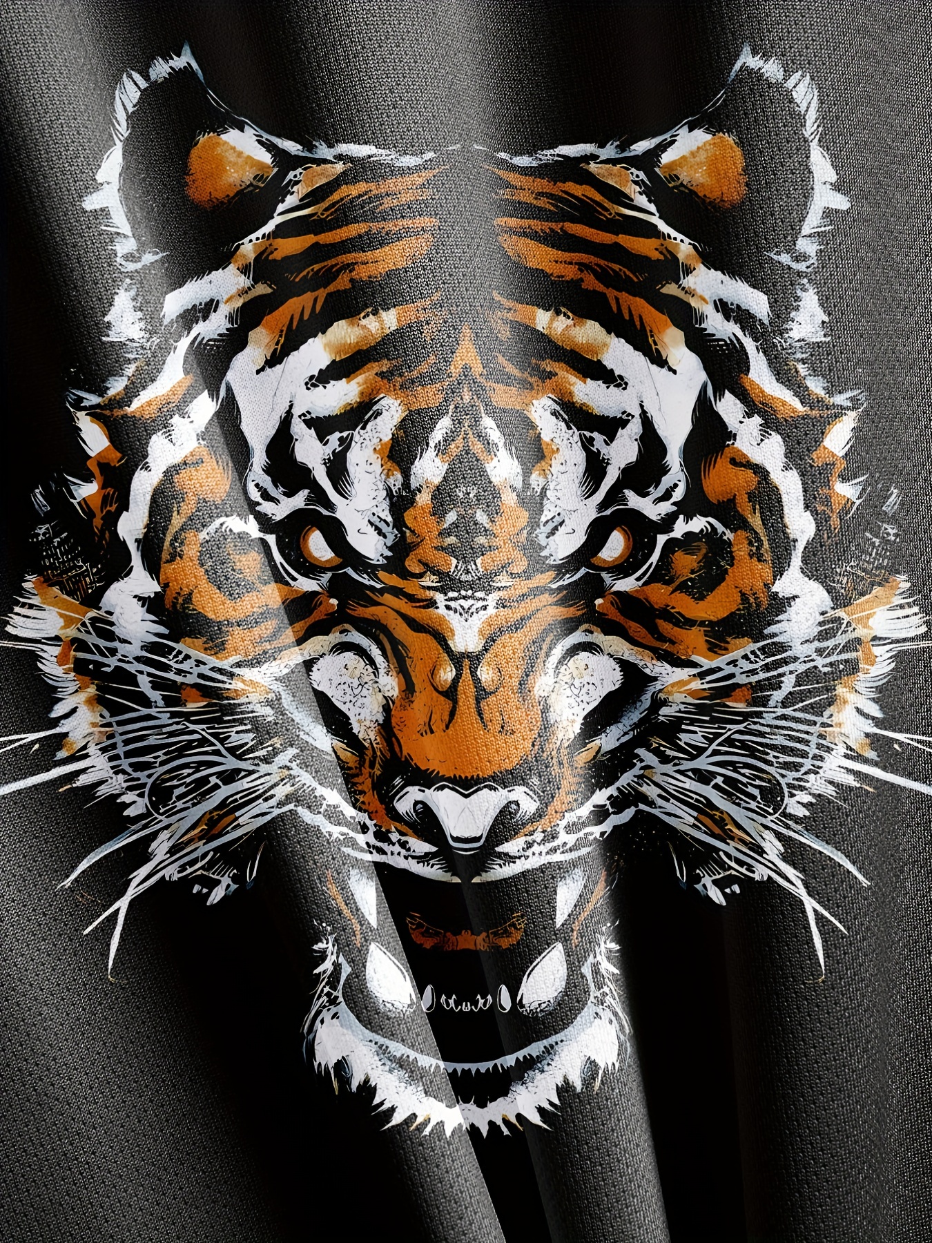 Art T-shirt Tiger Art T-shirt Animal Print T-shirt Tiger 